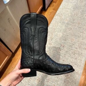 Tecovas Jessie Midnight Ostrich Boot